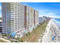 Oceanfront high-rise building with multiple pools and beach access at 2711 S Ocean Blvd. S # 1421, North Myrtle Beach, SC 29582