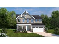 Two story house with grey siding and white garage door at 2365 Vera Way, Longs, SC 29568