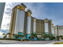 Beachfront high-rise building with many balconies at 4800 S Ocean Blvd. # 616, North Myrtle Beach, SC 29582