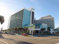 Landmark Resort: Oceanfront hotel with parking and palm trees at 1501 S Ocean Blvd. # 1540, Myrtle Beach, SC 29577