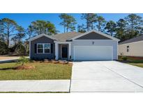 Two-story craftsman home with gray and white siding at 1829 Castlebay Dr., Conway, SC 29526