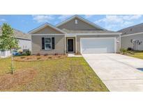 House exterior, featuring a neutral color scheme and a two-car garage at 332 Jeff Waters Circle, Longs, SC 29568