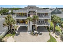 Elevated beach home with multiple balconies at 919A N Waccamaw Dr., Murrells Inlet, SC 29576