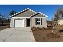 One story home with white garage door and gray siding at 176 Country Grove Way, Galivants Ferry, SC 29544