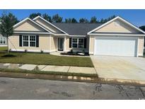 Newly constructed single-story home with a two-car garage at Tbd1 Mineral Springs Rd., Conway, SC 29527