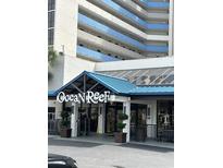 Ocean Reef Resort entrance, inviting and welcoming at 7100 N Ocean Blvd. # 523, Myrtle Beach, SC 29572