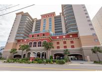 Exterior view of Bahama Sands Luxury Condominiums, a high-rise building at 1321 S Ocean Blvd. # 905, North Myrtle Beach, SC 29582