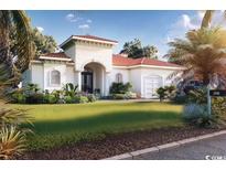 Single-Gathering home with Mediterranean-style architecture at 208 77Th Ave. N, Myrtle Beach, SC 29572