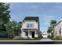 Two-story craftsman style home with covered porch and landscaping at 2757 Rowyn St., Longs, SC 29568