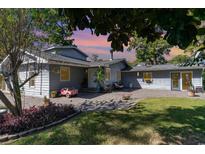 Gray house with a spacious backyard patio at 336 Piedmont Ave., Myrtle Beach, SC 29577