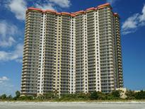 Oceanfront high-rise building with numerous balconies and stunning ocean views at 8500 Margate Circle # 209, Myrtle Beach, SC 29572