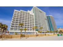 Oceanfront high-rise building with balconies and beachfront access at 201 S Ocean Blvd. # 1809, Myrtle Beach, SC 29577
