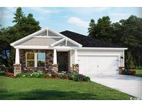 Inviting craftsman style home with stone accents and a two-car garage at 1212 Arizona Dr., Longs, SC 29568