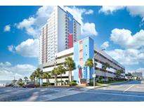 Oceanfront building, parking, and landscaping at 1605 S Ocean Blvd. # 1807, Myrtle Beach, SC 29577