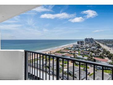 Stunning ocean and beach view from private balcony at 1415 Ocean Shore Blvd # 1112, Ormond Beach, FL 32176