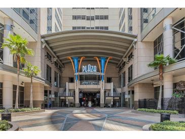 Entrance to Plaza Cinema Cafe building at 155 S Court Ave # 1507, Orlando, FL 32801