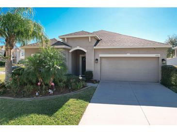 One-story home with attached garage and landscaped front yard at 2703 Limerick Cir, Grand Island, FL 32735