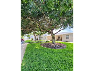 Condo building with mature landscaping and a large tree at 2100 N Peninsula Ave # 1050, New Smyrna Beach, FL 32169