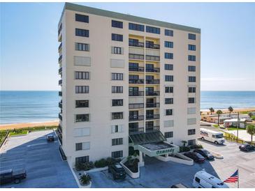 Oceanfront condo building with parking and ocean view at 1513 Ocean Shore Blvd # 9E, Ormond Beach, FL 32176