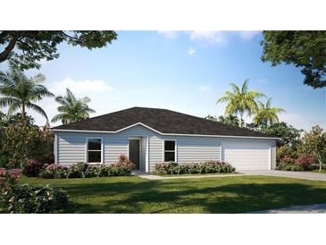 One-story home with a two-car garage at 12839 Sw 71St Ct, Ocala, FL 34473