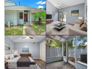 Property featuring exterior, living room, bedroom, and screened porch at 101 N Hill Ave # 4, Deland, FL 32724