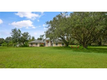 Single-story home with large yard and mature oak tree at 2101 Appy Ln, Apopka, FL 32712