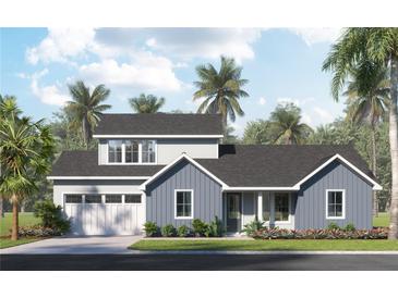 Two-story craftsman style home with gray siding and white trim at 0 Country Club Rd, Sanford, FL 32771