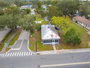 House with a large yard, viewed from above at 1017 Mabbette St, Kissimmee, FL 34741