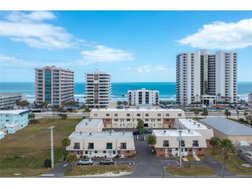 Oceanfront condo complex, aerial view at 3750 S Atlantic Ave # 230, Daytona Beach, FL 32118