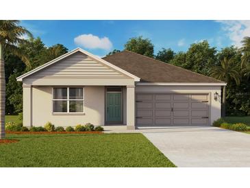 One-story house with a two-car garage and landscaped yard at 2530 Sage Valley Way, Winter Haven, FL 33884