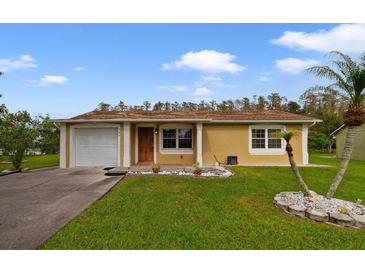 Single-story home with attached garage and landscaping at 793 E Birchwood Cir, Kissimmee, FL 34743