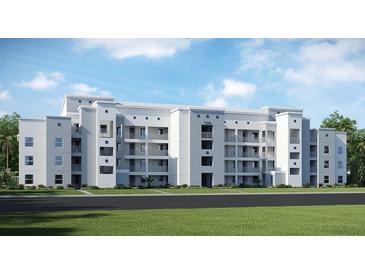 Modern apartment building with light gray facade at 3191 Paradox Cir # 406, Kissimmee, FL 34746