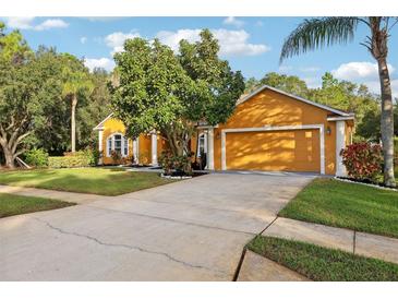 House exterior showcasing a two-car garage, landscaping, and driveway at 20575 Nettleton St, Orlando, FL 32833