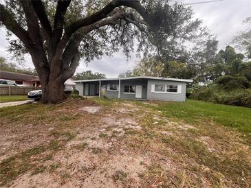 Gray house with a large tree in the front yard at 100 S Ortman Dr, Orlando, FL 32805