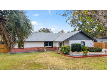 Newly renovated single story home with modern gray accents and brick detailing at 6292 Se 87Th St, Ocala, FL 34472