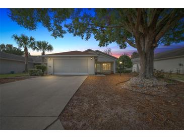 Single-story house with attached garage, landscaped yard, and driveway at 9260 Sw 92Nd Place Rd, Ocala, FL 34481