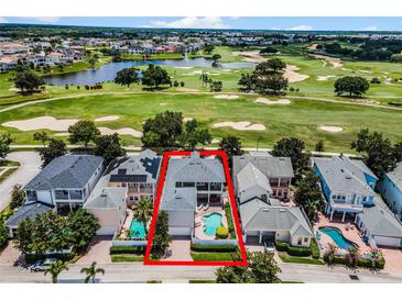 Luxury home with private pool, golf course view at 7714 Excitement Dr, Reunion, FL 34747