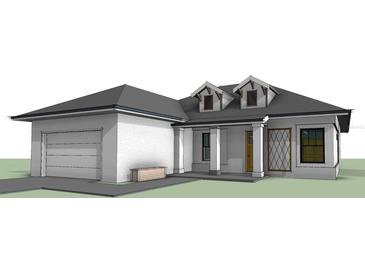 Two-story home with a front porch and attached garage at 1564 Monticello St, Deltona, FL 32725