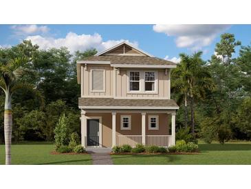 Two-story house with light beige exterior and gray roof at 791 Middleton St, Debary, FL 32713