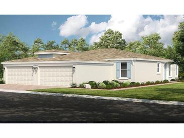 Attractive single-story home with three-car garage and landscaped yard at 5340 Spoonflower Ct, St Cloud, FL 34771