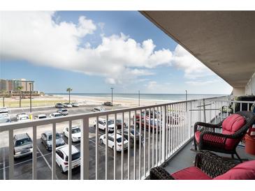 Balcony offers stunning ocean and beach views at 2043 S Atlantic Ave # 308, Daytona Beach, FL 32118