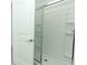 Shower stall with sliding glass doors and built in shelving at 178 Jones Fish Camp Rd, Edgewater, FL 32141