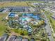 Aerial view of community pool and water park at 2201 Lelani Cir, Davenport, FL 33897
