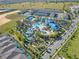 Aerial view of community pool and water park at 2201 Lelani Cir, Davenport, FL 33897