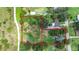 Aerial view of two lots of land at 15 N Bloxham Ave, Fort Meade, FL 33841