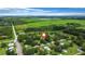 Aerial view of property with surrounding lots and nearby lake at 15 N Bloxham Ave, Fort Meade, FL 33841