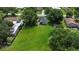Aerial view of property with large yard at 15 N Bloxham Ave, Fort Meade, FL 33841