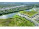 Aerial view showing home's location in a new community with ponds and conservation at 2638 Galway Grove Way, Lakeland, FL 33811
