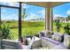 Relaxing screened porch overlooking backyard at 2638 Galway Grove Way, Lakeland, FL 33811