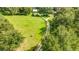 Aerial view of a horse grazing in a field with a home and driveway at 4292 Sw 73Rd Trl, Bushnell, FL 33513